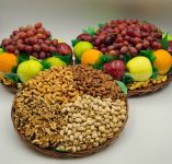 Deluxe Nut Basket with Fresh Fruit - Various Sizes